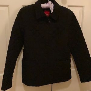 Black quilted jacket